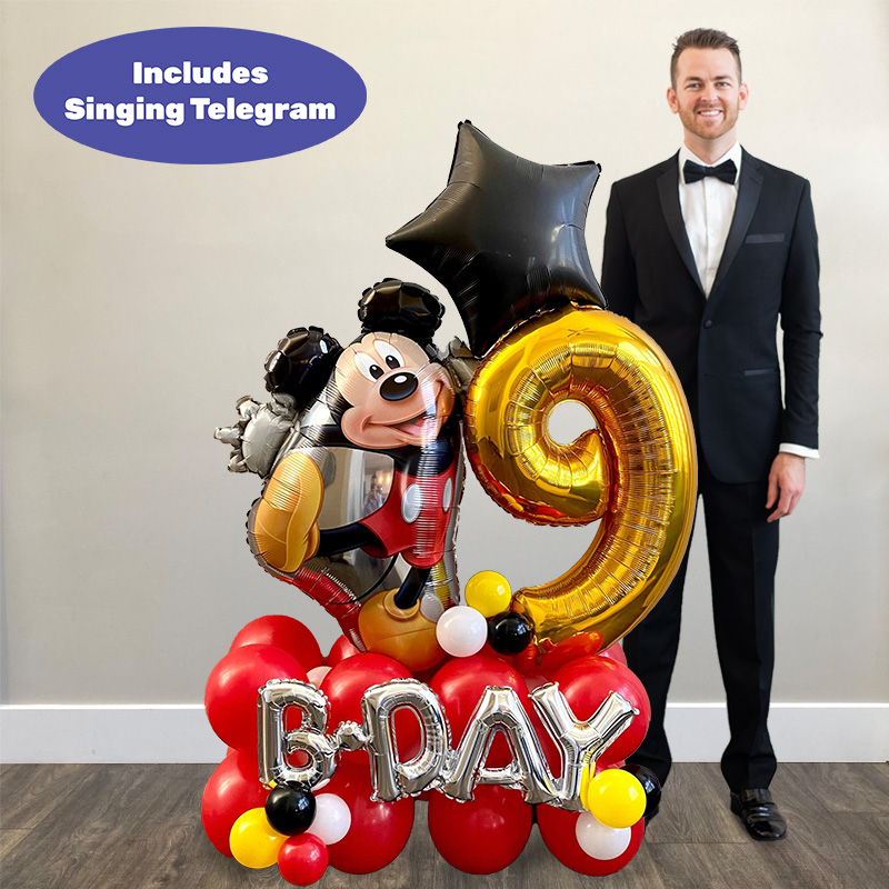 Mickey Mouse Birthday Balloon Bouquet